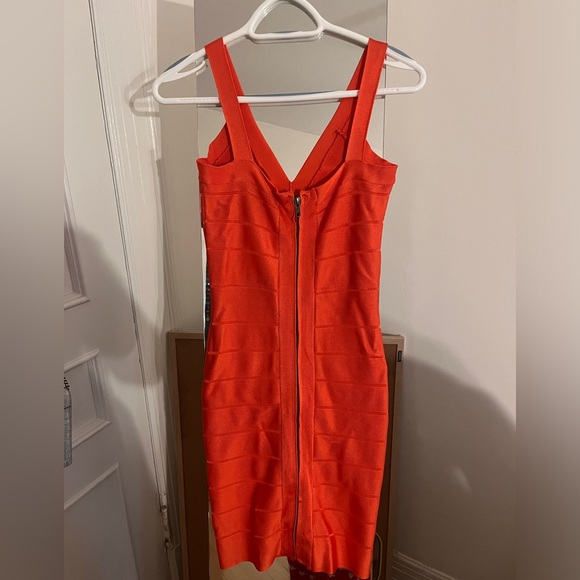 French connection orange bandage dress - Picture 2 of 2